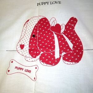 FABRIC Puppy Love Cut-n-Sew Soft Sculpture Panel